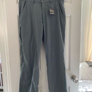 New with Tags! Eddie Bauer Men's Classic Pants Size 34X34 Color Light Gray